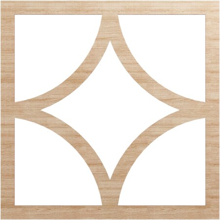 Ekena Millwork Statesman Wood Fretwork Pierced Ceiling Medallion, Alder, 32"OD x 20 1/2"ID x 3/8"T CMWP32X32X0375STAL